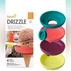 Colorful Ice Cream and Popsicle Holders set of 4 NWT and in Box